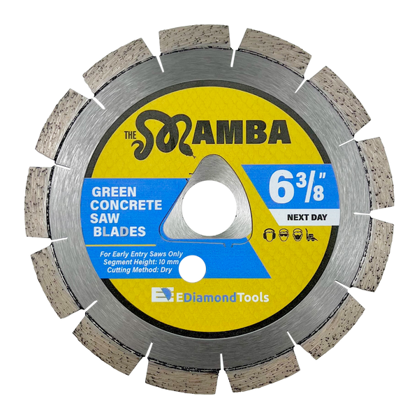 Green Concrete Diamond Saw Blades for Early Entry Cutting