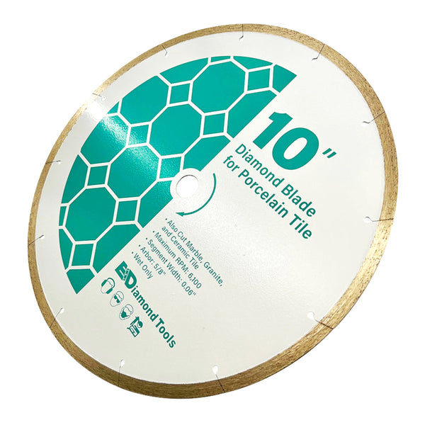 Continuous Rim Saw Blades for Porcelain Tile