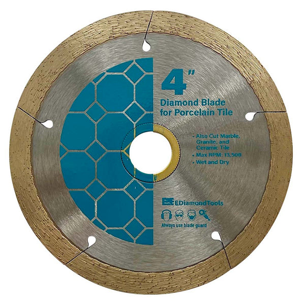 Continuous Rim Saw Blades for Porcelain Tile