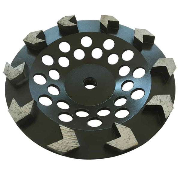 7" Arrow Segment - #30/40 Grit,  5/8" - 11 Threaded Arbor