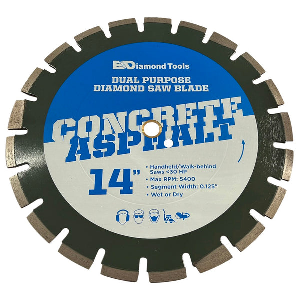 Walkbehind Saw Blades for Concrete and Asphalt