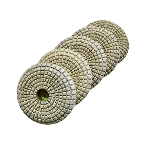 Convex Polishing Pads for Natural and Engineered Stone