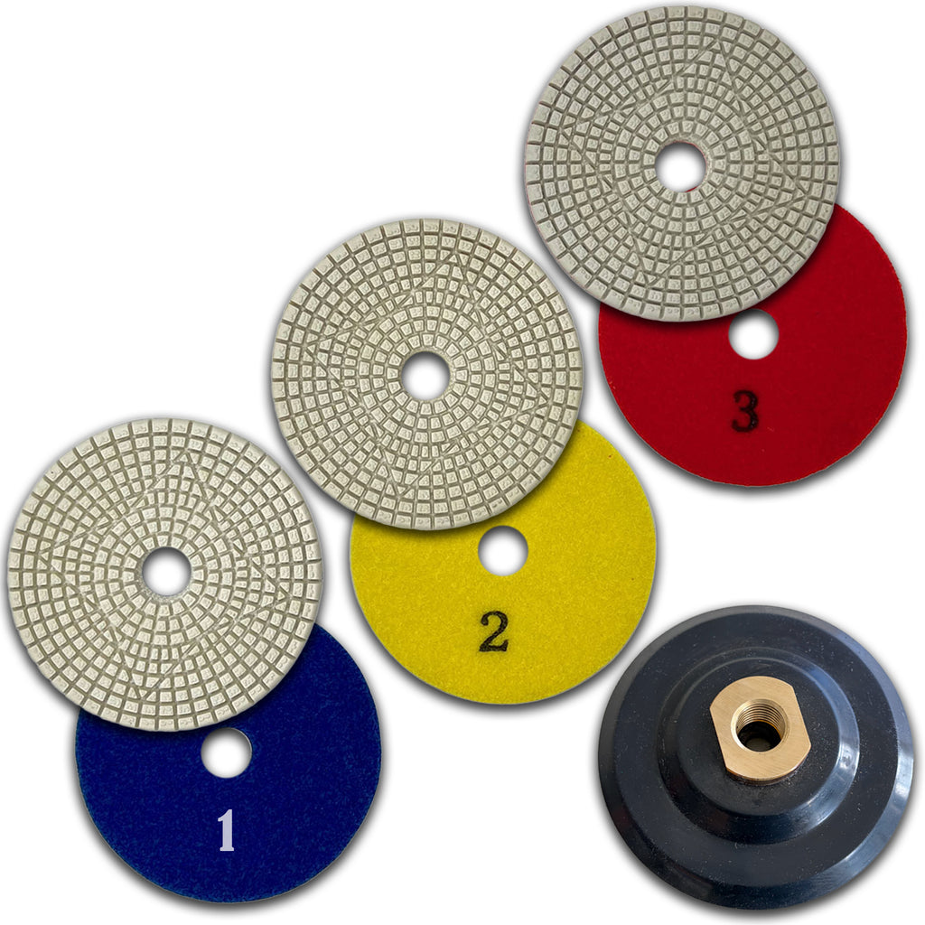 3-Steps Stone Polishing Pads