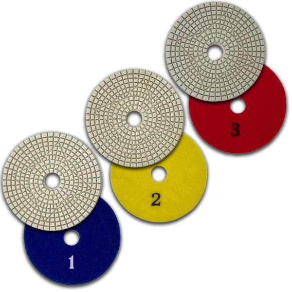 3-Steps Stone Polishing Pads