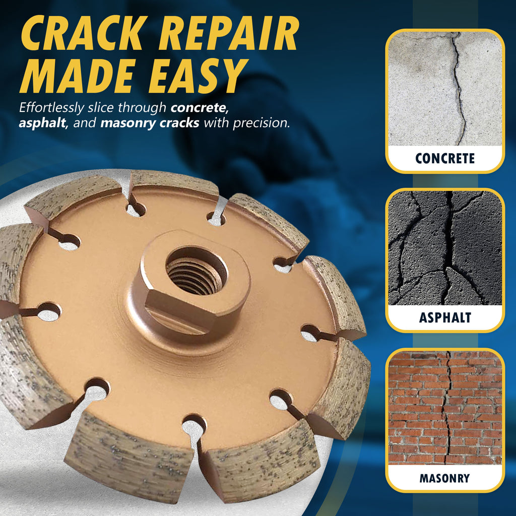 Crack Chaser Blades for Concrete, Asphalt Repair - 4 to 8