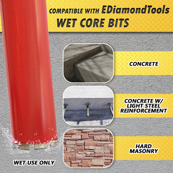 Water Swivel Adapters for Wet Core Bits