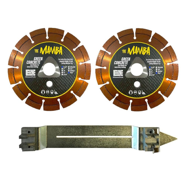 6-3/8", hard bond, 2 Pack w Skid Plate