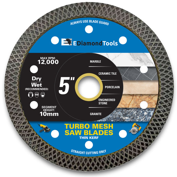 Turbo Mesh Saw Blades for Porcelain and Stone