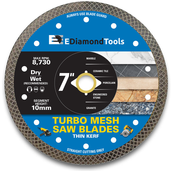 Turbo Mesh Saw Blades for Porcelain and Stone